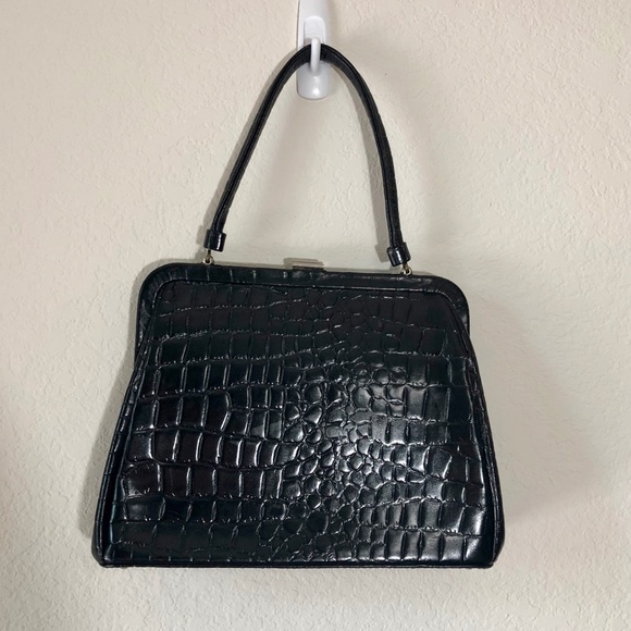 Vintage Mid Century Supreme Leather Handbag Purse - Picture 11 of 12